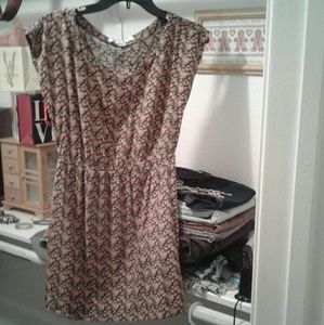 Black Pink Floral Dress